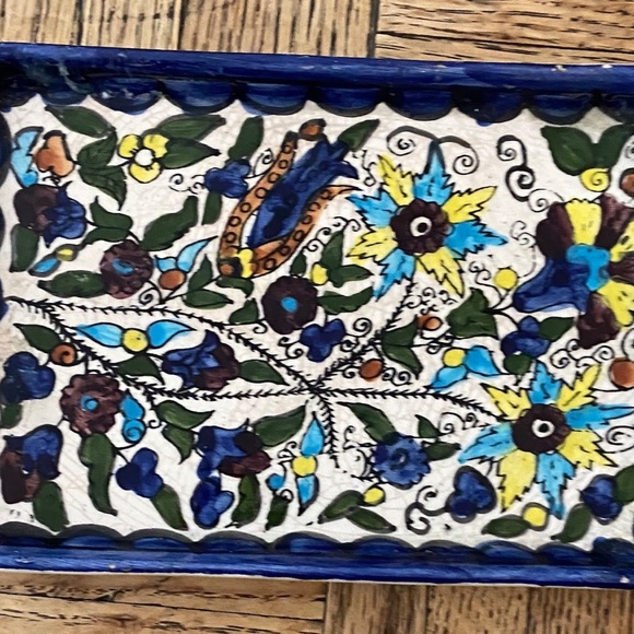 Vintage Jerusalem Pottery small tray - Picture 4 of 5